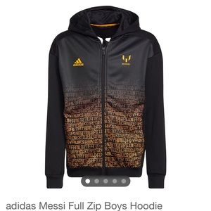Adidas Messi zip up hoodie-youth large